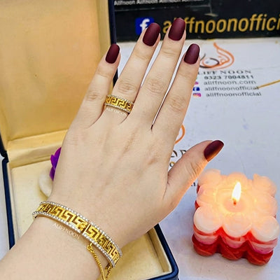 Versace Kangan with Ring