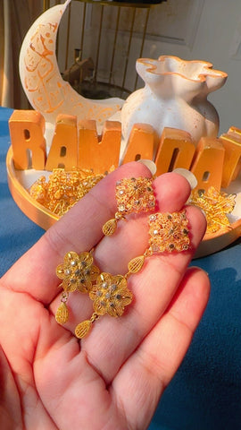 Gold Dipped Ameena Earrings