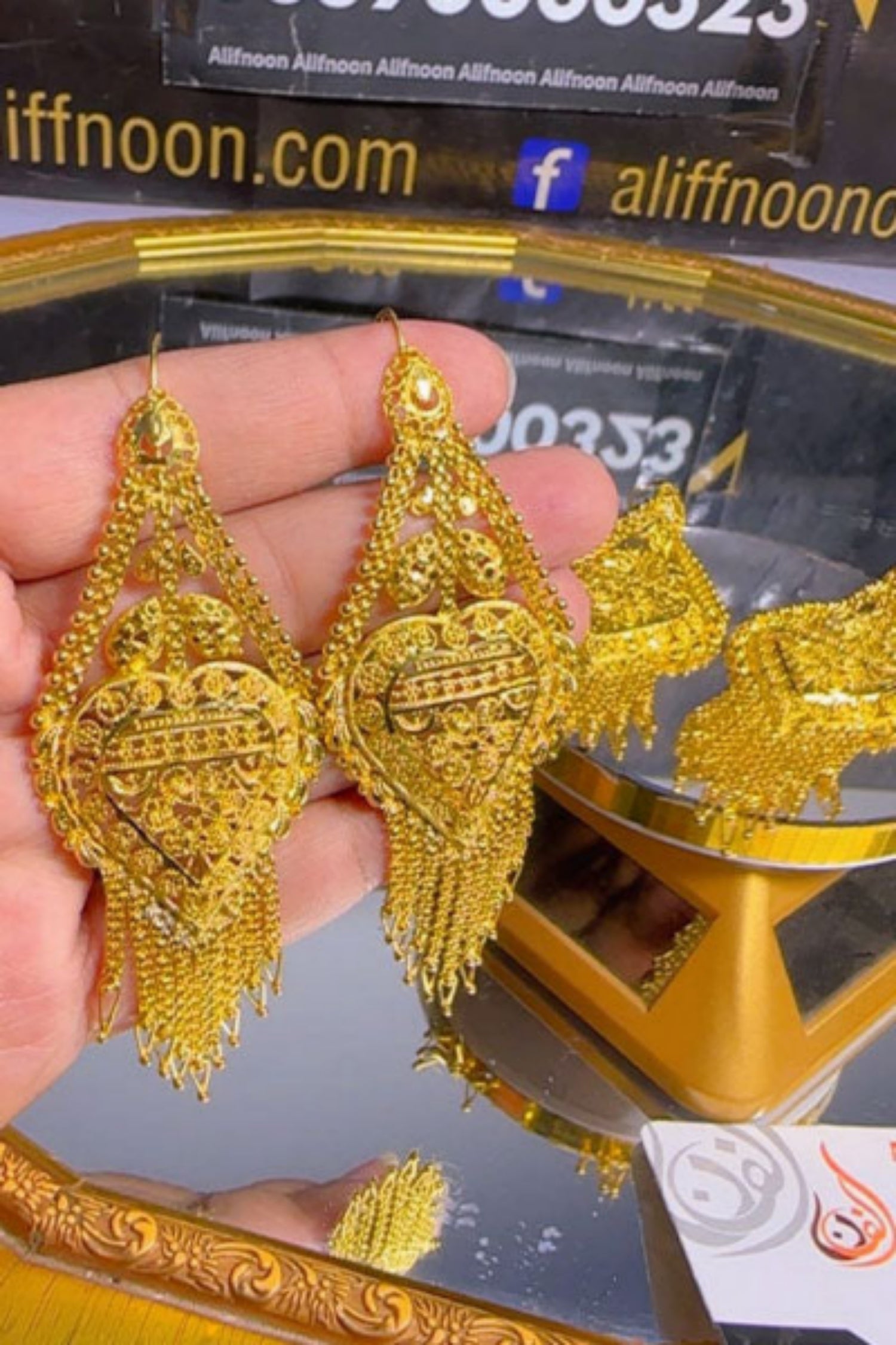 Zaris Gold Dipped Earrings