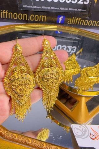 Zaris Gold Dipped Earrings