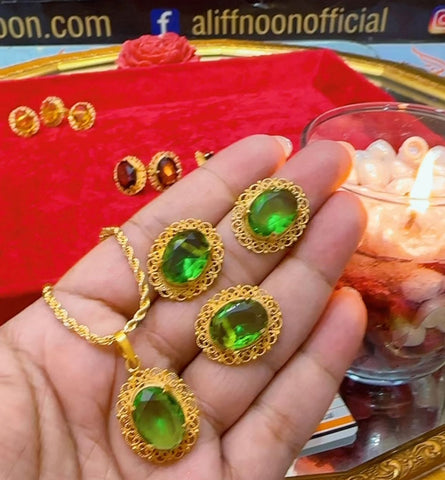 Afghani Stone Set - Necklace Set