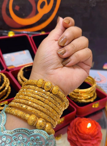 Sundas Bridal Gold Plated Bangles