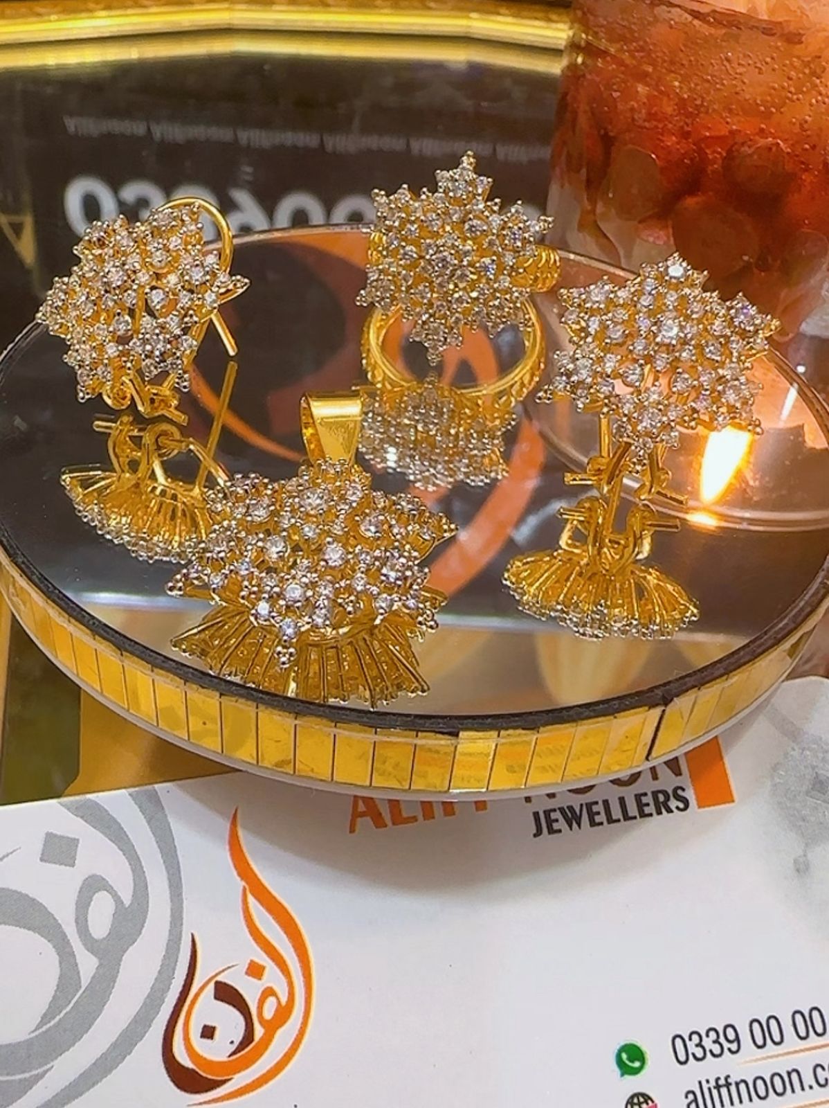 New Diamond Cut Chandi Combo Set