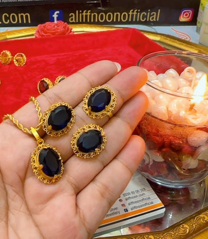 Afghani Stone Set - Necklace Set