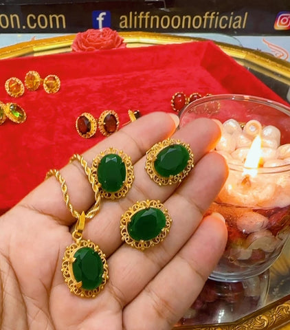 Afghani Stone Set - Necklace Set