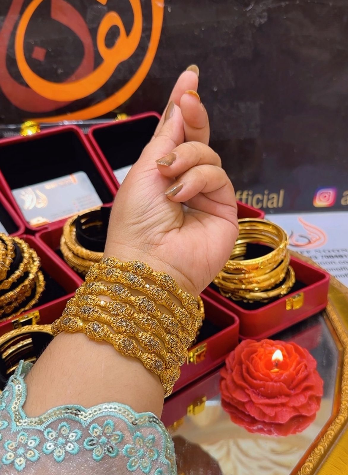 Hoot Gold Plated Bangles