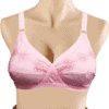 Louts Cotton Non-Padded Elegant Flower Embroidered Bra with Lycra Stretchable