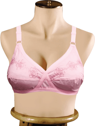 Louts Cotton Non-Padded Elegant Flower Embroidered Bra with Lycra Stretchable (3)