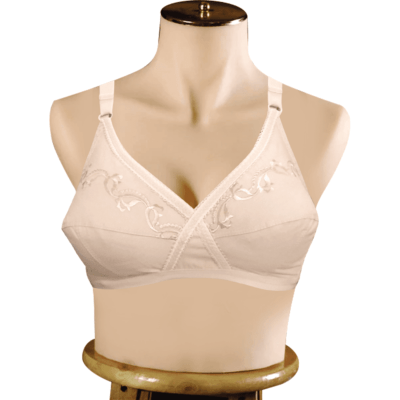 X Over Cotton Non-Padded Embroidered Full Cup Cotton Bra (3)