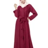 OPEN FRONT PEARL ABAYA (1)