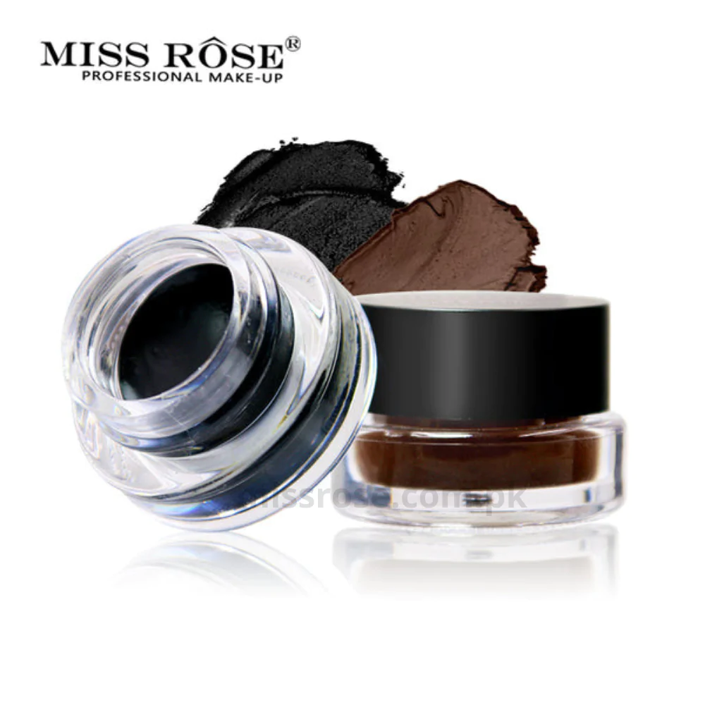 MISS ROSE Gel Eyeliner – 2 color set Black and Brown