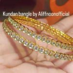 AC Kundan Gold Plated Bangles