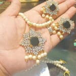 Star Shape Diamond Sut with Zircon and Gold Plated