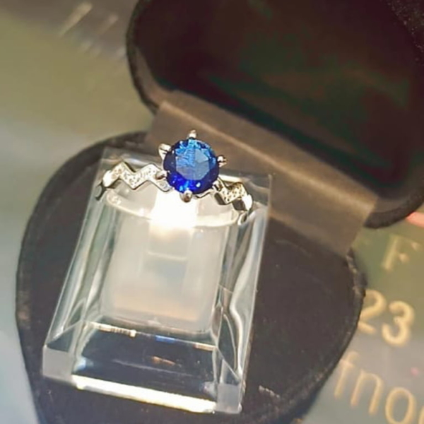 Zircon-Ring-With-Blue-Stone