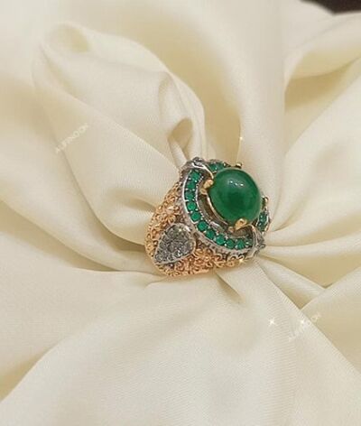 Diamond-cut-with-jerao-zircon-and-gold-plating-with-Real-Stone-Luxury-Ring5