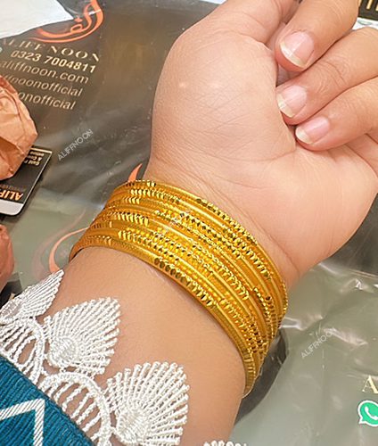 Dubai gold plated bangles