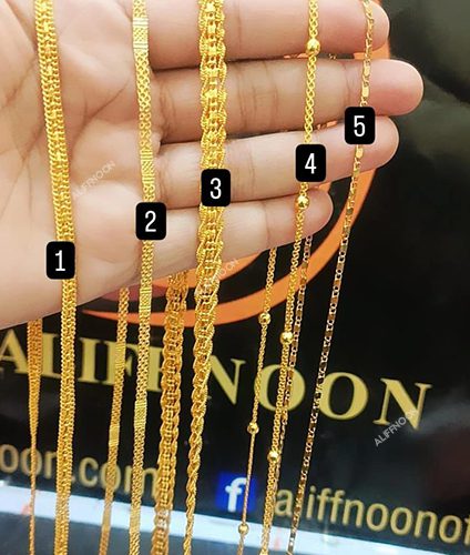 Dubai gold plated chain