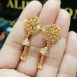 Gold Dipped Earrings With Hanging