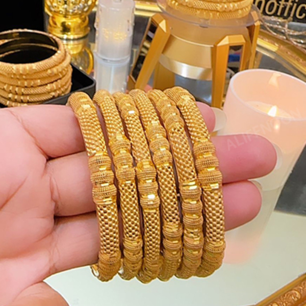 Gold-plated-Ball-Bangles