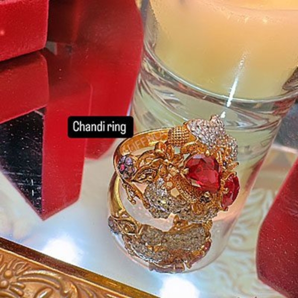 Chandi-double-Red-zircon-Ring