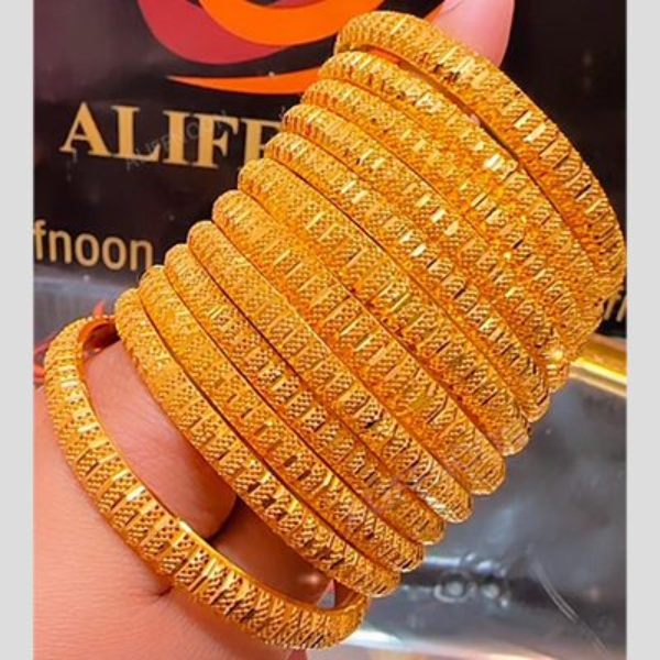 Gold-plated-Bridal-Bangles-set